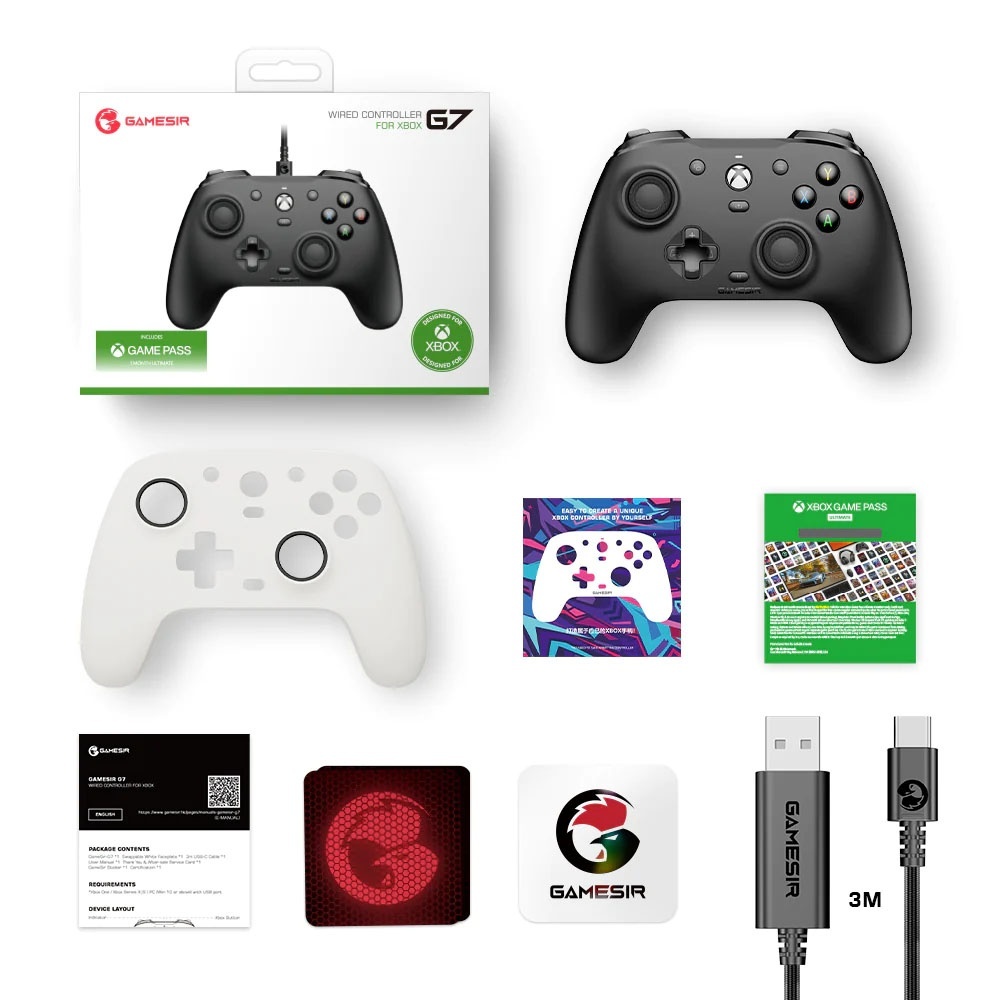 Joystick XBOX ONE S inalambrico c/Cable para PC Componentes PC Periféricos  Joystick y Volante